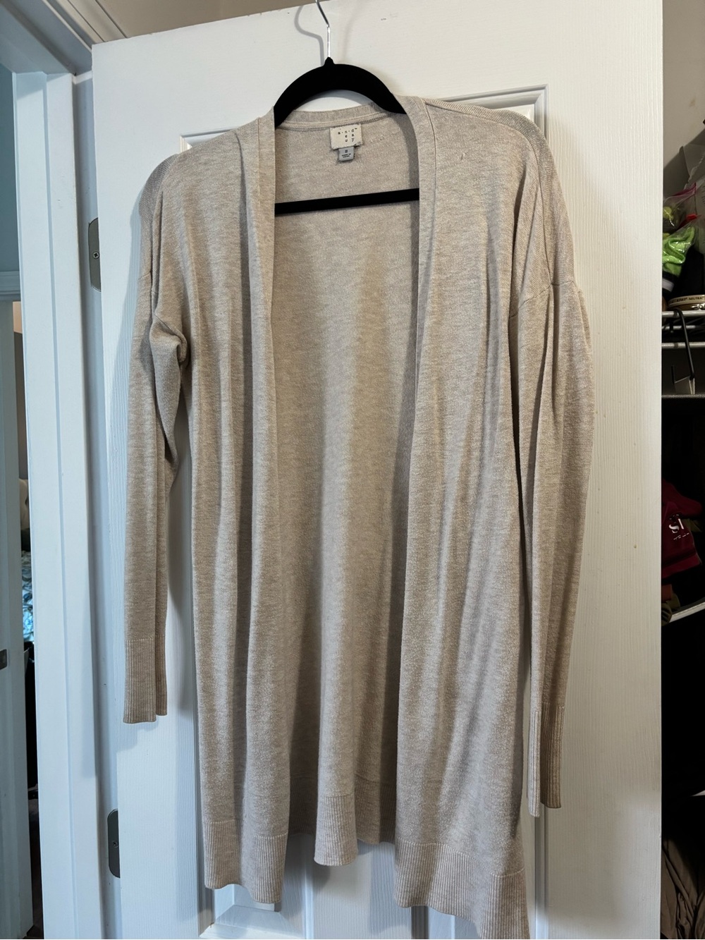 a new day Light Beige Open-Front Long Cardigan